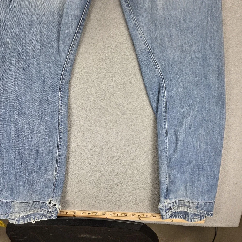 VTG Levis Engineered Jeans Mens Blue Twisted Button Fly Light Wash Fits 30x33